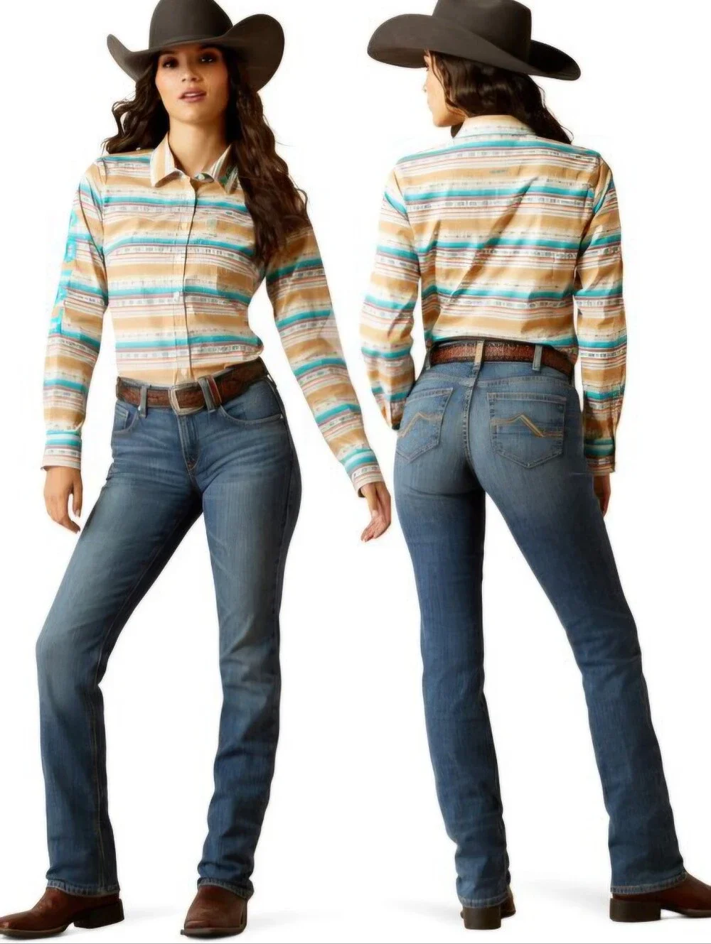 NWT Ariat | Perfect Rise Straight Leg Jeans Long Length Cowgirl Womens 31L